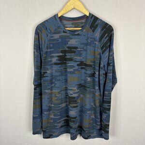 SAXX Viewfinder LS Crew Men’s L Merino Blend Camo Performance Shirt